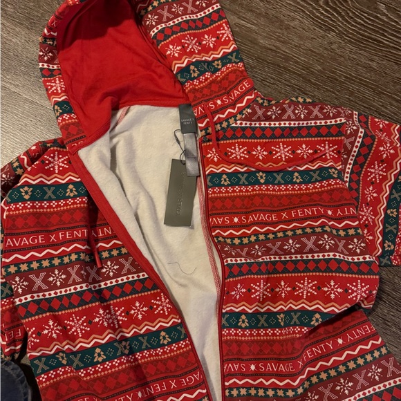 Savage X Fenty Festive Onesie Pajamas - Picture 4 of 5